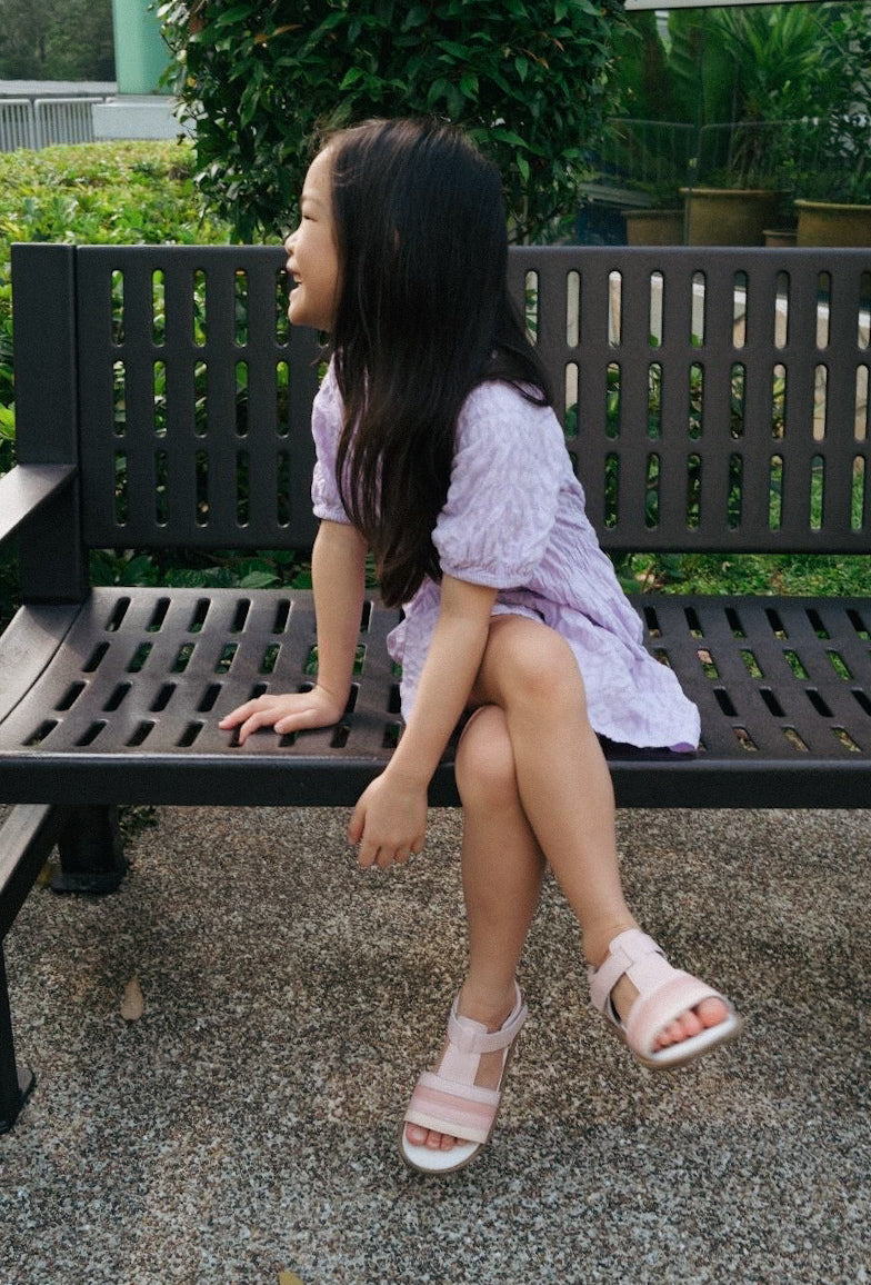 Tilly Sandals in Blush Pink